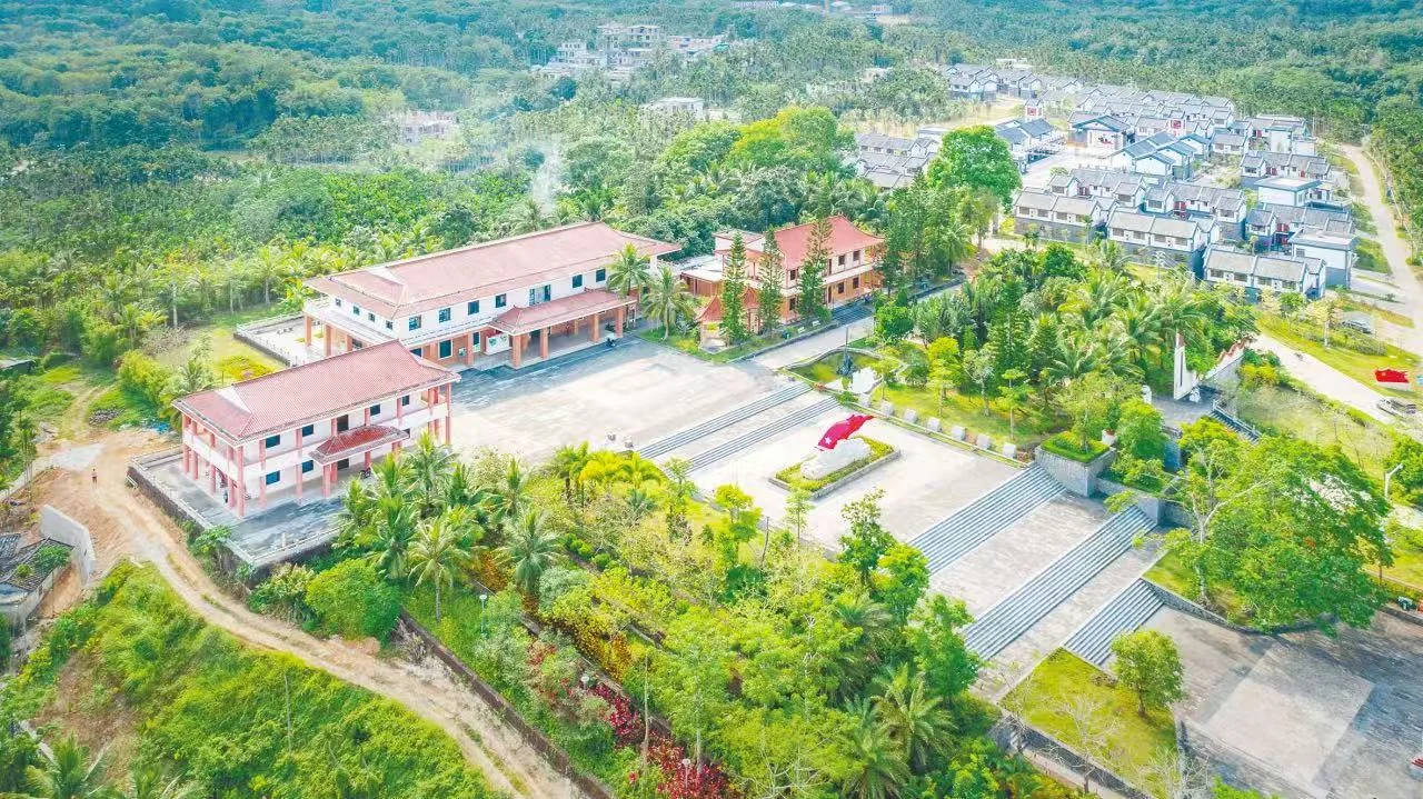 定安母瑞山革命根据地纪念园航拍